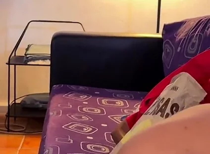 Secret Blowjob During Movie Night While Their Friends Are Right There
