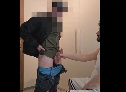 Straight Eastern European Guy with Big Dick Cums on Me After Mutual Blowjob