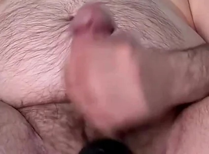 Hairy Daddy Bating Edging and Cumming