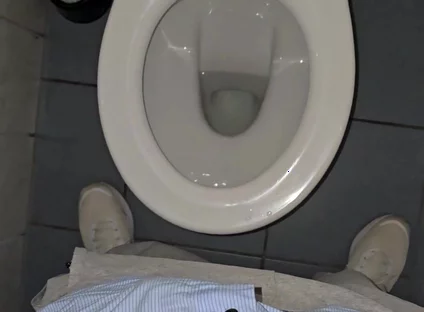 Phantomgentx - Hairy Muscular Hunk Moans Loud and Jerks in Public Toilet