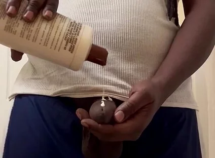 Cum Hard in the Bathroom