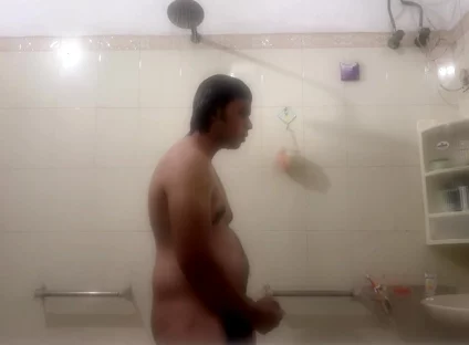 Young Desi Twink Gets Hard in the Shower