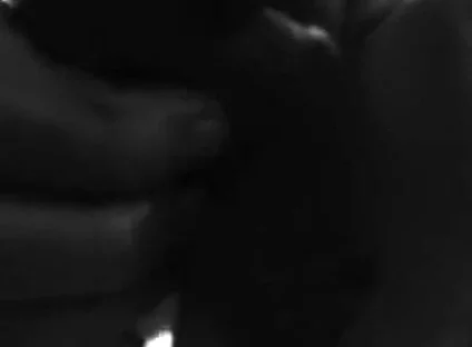 Stroking Hard Cock in Black and White with Lots of Cum