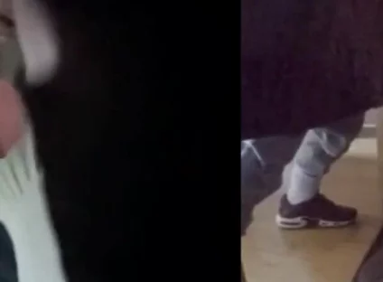 Amateur Boy Ordered to Get on His Knees, Blindfolded, and Pissed in His Mouth Through a Gloryhole