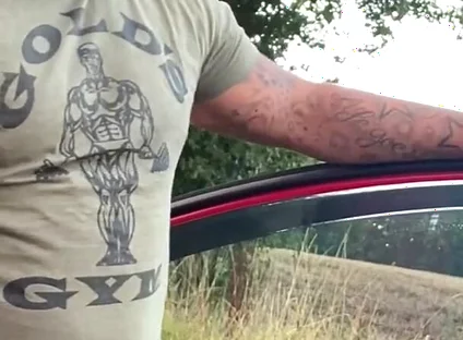 Horny Irish Fat Cock Gets His Dick Out and Cums Publicly