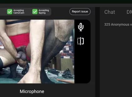 Sissy Boy Lingeire Red Underwear Black Bra, Big Black Monster Dildo Deep Inside, Squirting in Cup. Webcam Show, Assam93