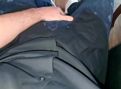 German Voice in Boss Chair. Blue Calvin Klein Boxer. Cock Rock Hard. Precum Flowing