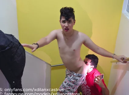 Cute Passive Gay Twink Gets Fucked Bareback by His Stepsister's Boyfriend