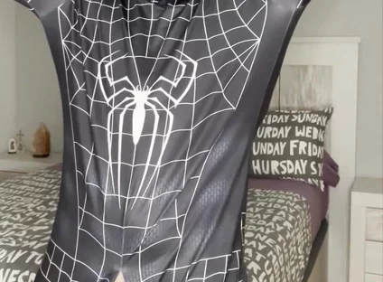 My Big Cock Dont Need Touch to Cum! Spiderman Cums