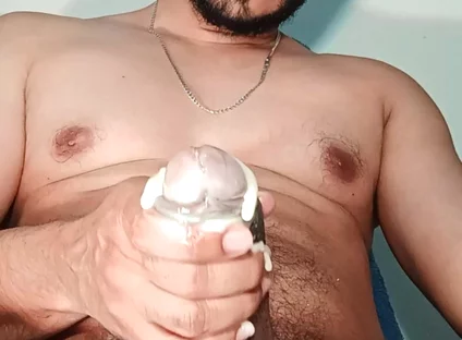 Masturbation and Ejaculation with Lots of Two Types of Milk