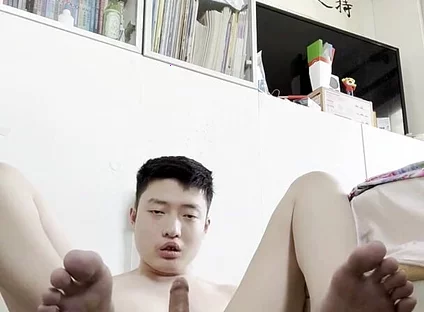 Legs up Self-fucking Desperate Boy