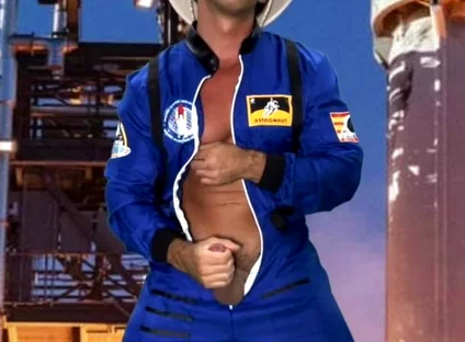Space Suit Jack off