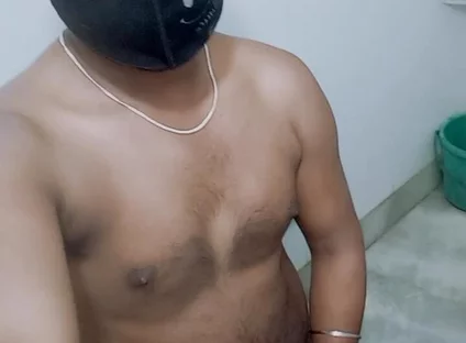 Masturbating