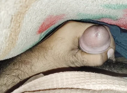 Hot Deshi College Boy Masturbation Under the Blanket