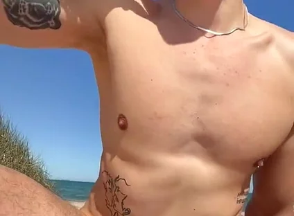 Daddy Fucks Big Ass Muscular Sportsman on the Beach