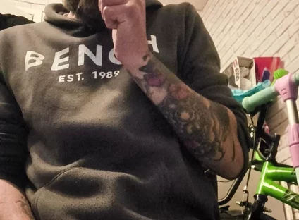 Masturbating My Big Hard Dick and Smoking