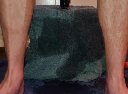 Hot Solo Male Riding His Dildo in the Morning