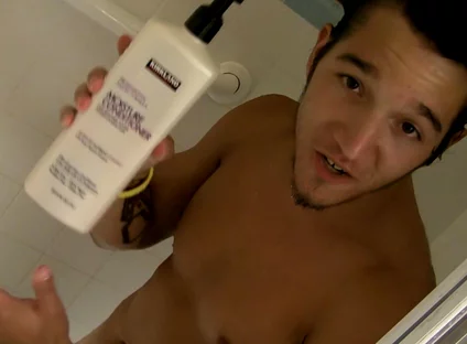 Shower Stroking Jock Jizzy