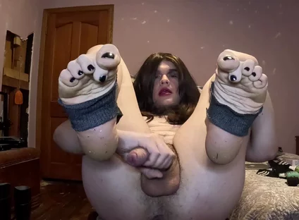 Stroking My Uncut Dick