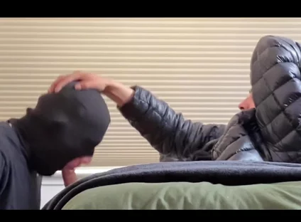 Latino thug cock sucking