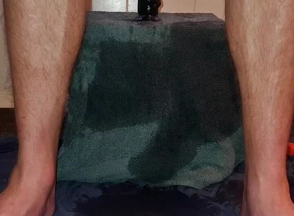 Hot Solo Male Riding His Toy Till Orgasm