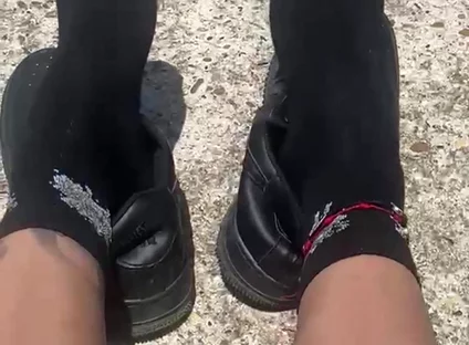 Walking Through the Castle of Cartagena and I Take off My Shoes to Rest so That You Can Worship My Feet