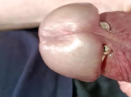 Mature Man's Veined Cock Masturbation