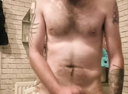 Big Dick Wanking and Smoking