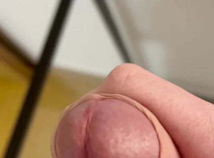 Fresh Cum on a Glass Table