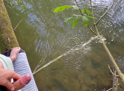 Twink 18 Pissing in Nature