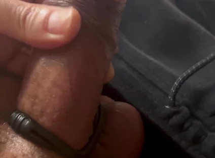 Handjob Big Cock Cut Oil Cockring
