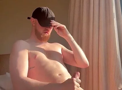 Ginger Wanking in the Sun