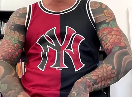 Spanish Muscular Bull with Clothes on