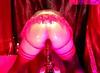 With My Hole so Hot, Lubed, and Wet. Bouncing My Booty, Jumping on My Dildo, and Wearing My Miniskirt 1.