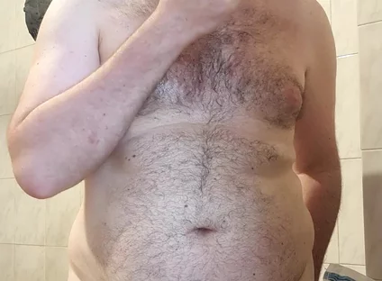 Naked Boy in Bathroom