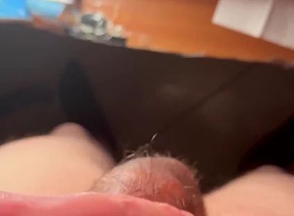 Masturbating