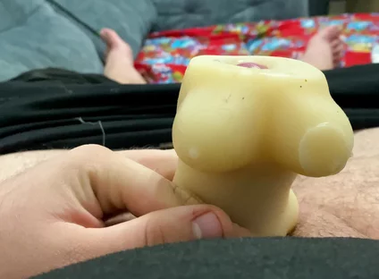 Masturbating My Dick with Sperm