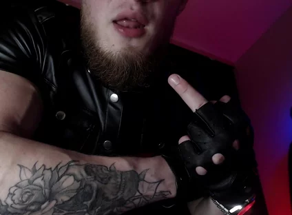 Alpha in Leather and Drool with Dominance