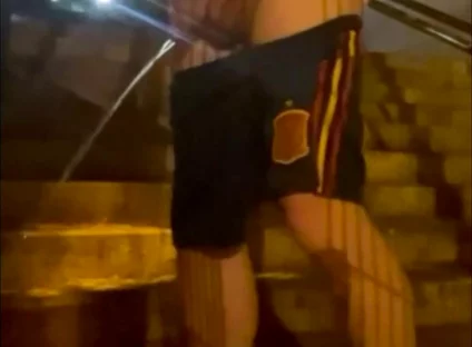 Compilation of Amateur Boys Pissing in the Street