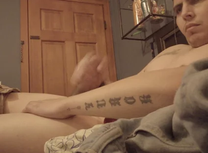 Hung Cummy Uncut Solo Twink Tatted Shows What's up
