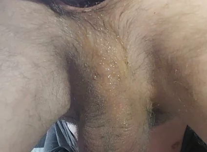 An Experienced Sexy Guy Fucked His Stretched Rose with a Bottle so Hard That Sperm Flowed Out