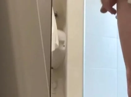 Helping Hand in Public Toilets - Almost Caught