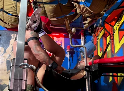 Dom with Thick Huge Cock Fucks Me Bareback in the Sling