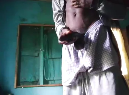 Wanking off Till Cum My Big Black Dick