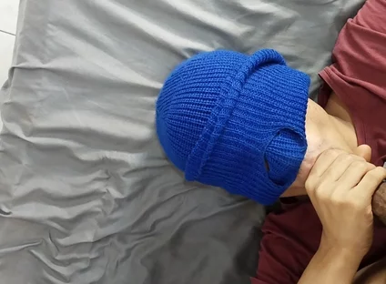 Latin Twink Kneels and Swallows Everything From Muscular Gym Male