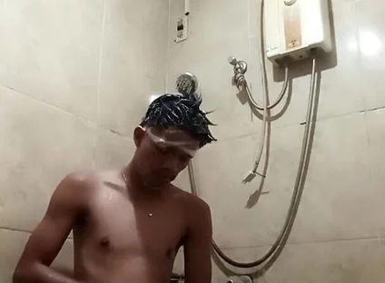 Another Shower Jerking off with Cumshot