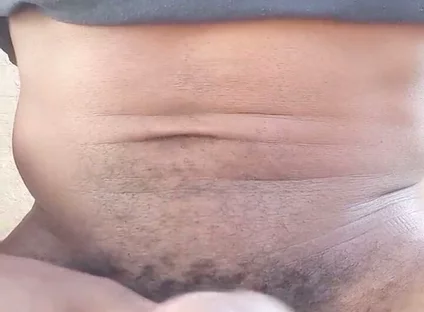 Stroking My BBC and Moaning Outdoors