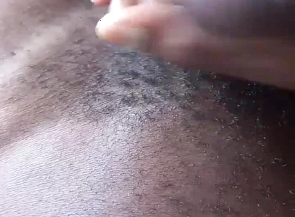 Stroking BBC Full Cum on My Tummy