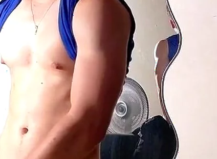 Sporty Guy Pulls Cock in Private