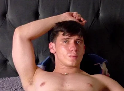 Latin Man Is Naked on His Bed and Shows His Ass